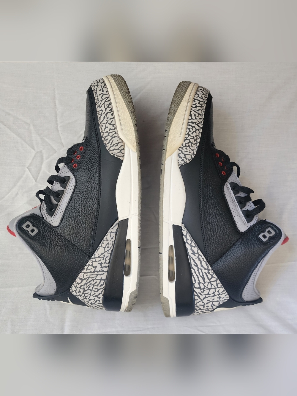 Jordan 3 Black And Cement Size 15